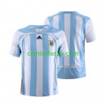 Camisolas de futebol Argentina 2006 Retro Equipamento Principal Manga Curta